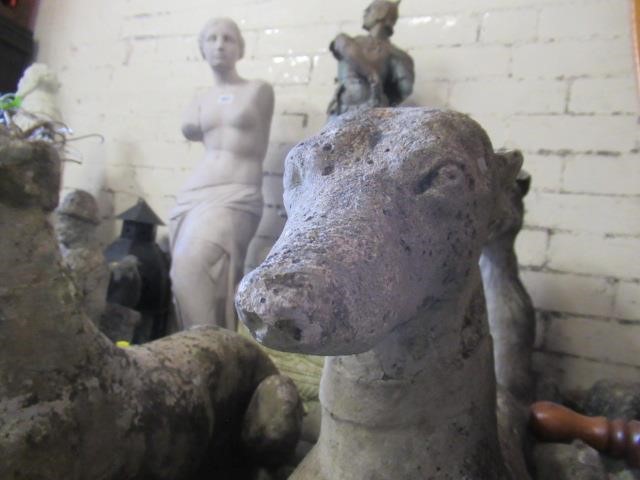 PAIR OF COMPOSITE GREYHOUNDS Image