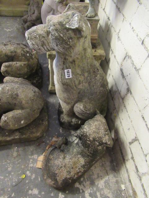 PAIR OF COMPOSITE DOGS Image