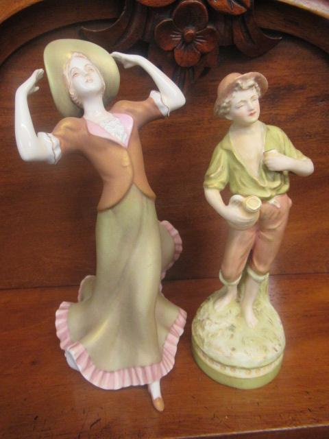 TWO ROYAL DUX FIGURES Image