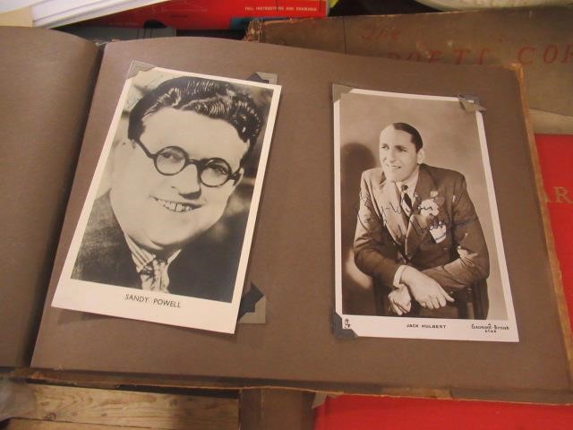 VINTAGE AUTOGRAPH ALBUM AND EPHEMERA WITH SIGNATURES OF LAURA LA PLANTE EDMUND GWEN AND MAX MILLER Image
