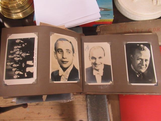 VINTAGE AUTOGRAPH ALBUM AND EPHEMERA WITH SIGNATURES OF LAURA LA PLANTE EDMUND GWEN AND MAX MILLER Image