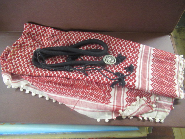 JORDIAN SCARF AND HEADBAND WITH CAP BADGE Image