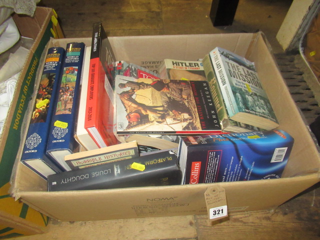 BOX OF MILITARY BOOKS ETC Image