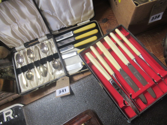 THREE CASES OF CUTLERY Image