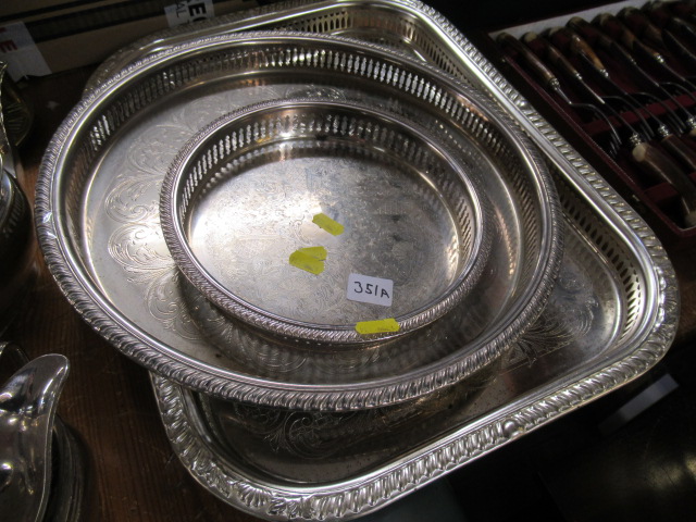 THREE EPNS TRAYS Image