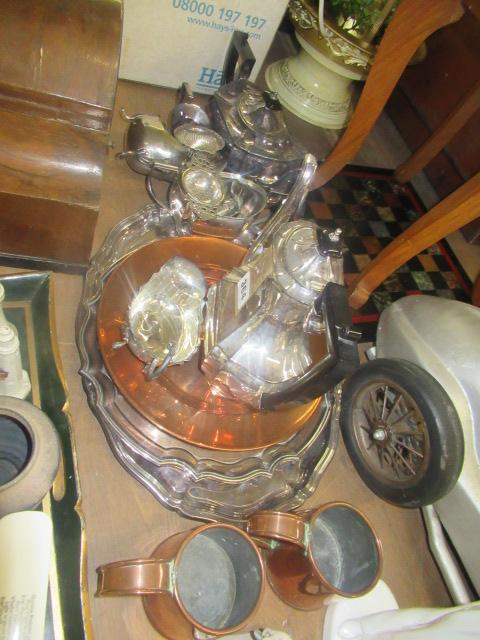 QUANTITY OF PLATED AND COPPER WARE Image