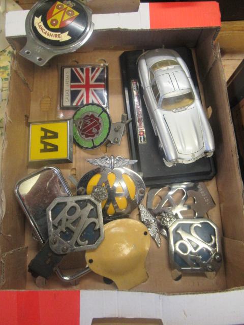 BOX OF CAR BADGES ETC Image