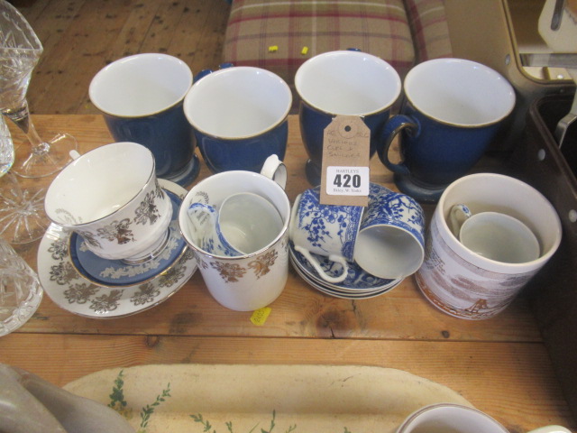 VARIOUS CUPS AND SAUCERS Image