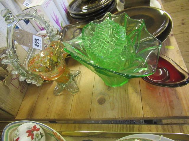QUANTITY OF COLOURED GLASS Image
