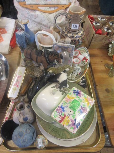 TRAY OF CERAMICS Image