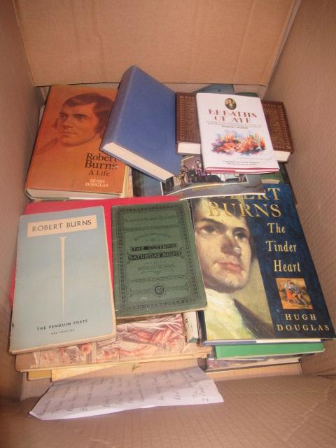 BOX OF ROBERT BURNS BOOKS Image