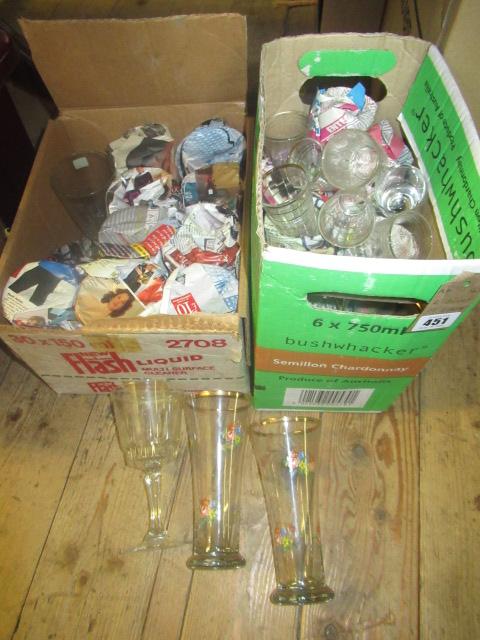 TWO BOXES OF GLASSES Image
