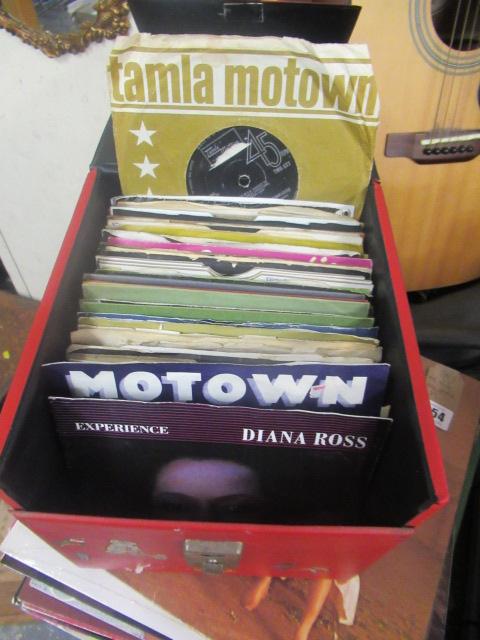 CASE OF 45 RPM SOUL RECORDS Image