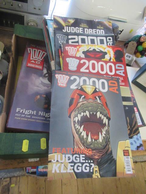 BOX OF JUDGE DREDD COMICS Image