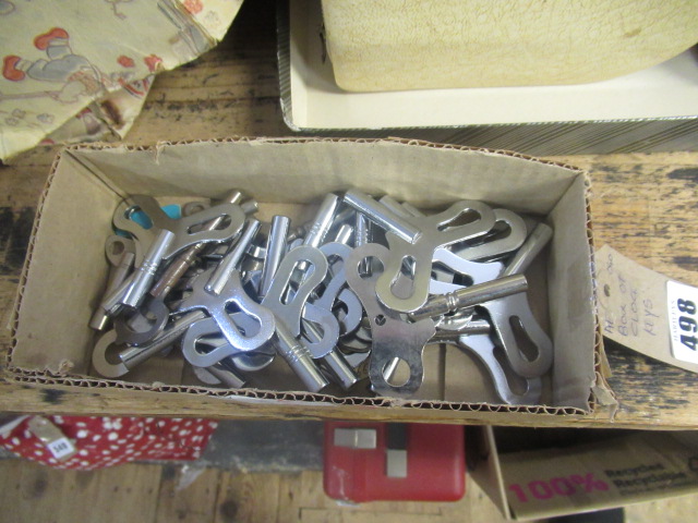 BOX OF CLOCK KEYS Image