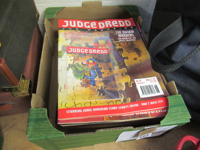 BOX OF JUDGE DREDD COMICS Image