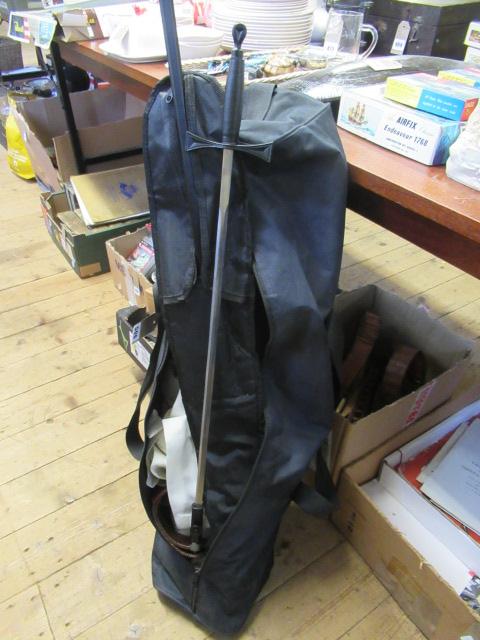 BAG WITH MASONIC SWORD AND KNIGHTS TEMPLAR TUNICS ETC Image