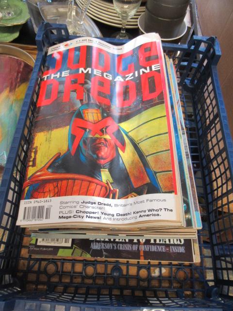 BOX OF JUDGE DREDD COMICS Image
