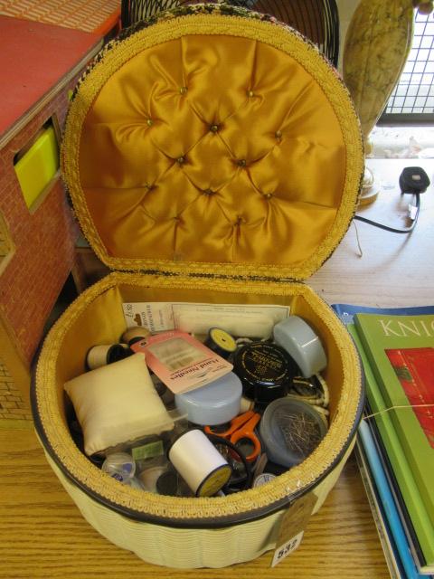 SEWING BOX AND CONTENTS Image