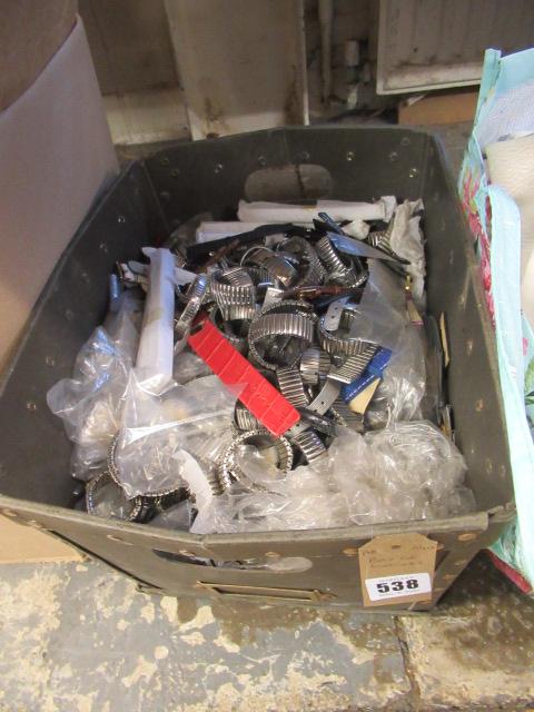 BOX OF WATCHES STRAPS Image
