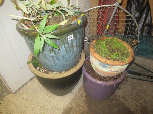 FOUR POTTED PLANTS Image