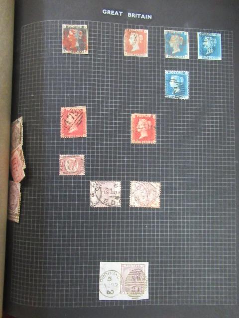 WORLD ALBUM OF STAMPS INCLUDING PENNY BLACK ETC Image
