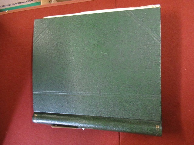 GREEN ALBUM OF STAMPS INCLUDING FOUR PAGES OF PENNY REDS Image