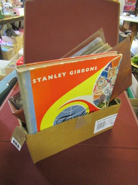 FOLDER OF DECIMAL FIRST DAY COVERS AND AN ALBUM OF STAMPS Image