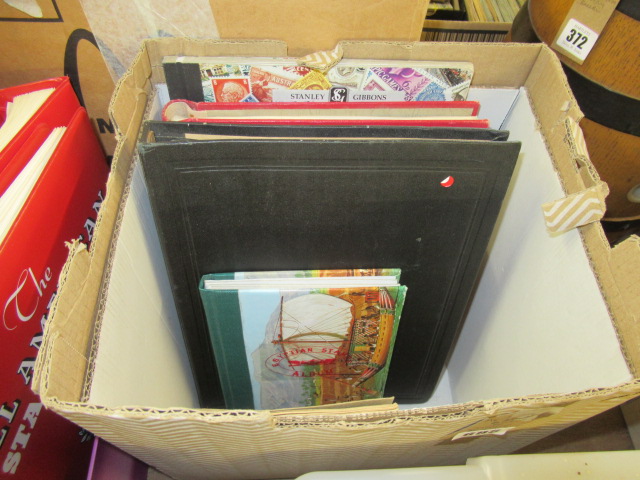 BOX OF STAMP ALBUMS Image