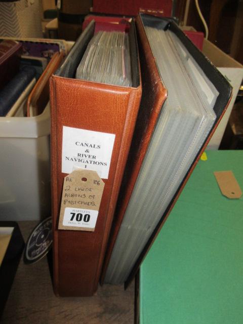 TWO LARGE ALBUMS OF POSTCARDS Image