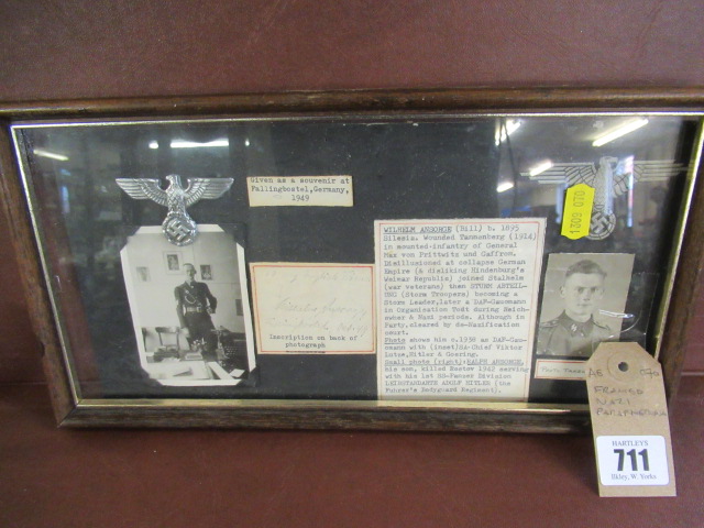 FRAMED NAZI PARAPHERNALIA Image