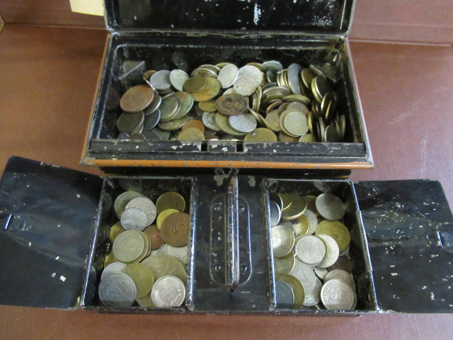 CASH BOX OF COINS Image