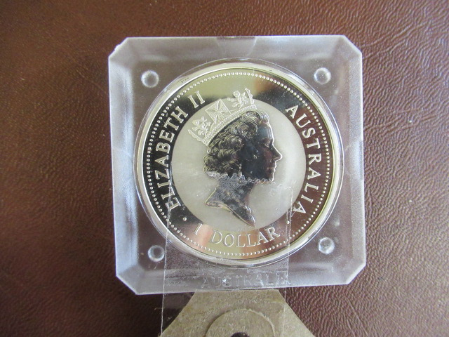 1994 999 SILVER 1OZ AUSTRALIAN KOOKABURRA COIN Image