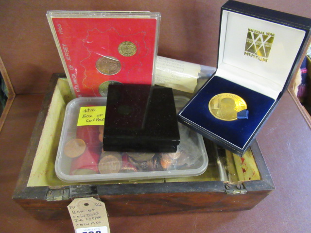 BOX OF COIN SETS INCLUDNG COPPER COINAGE Image