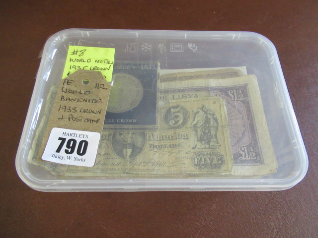 WORLD BANK NOTES 1935 CROWN AND POSTCARD Image