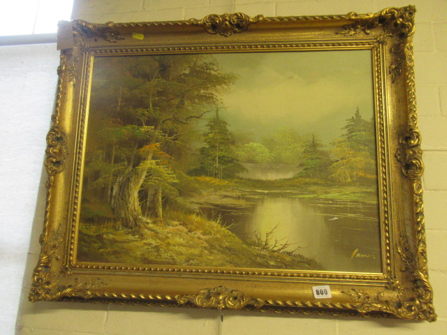 OIL ON BOARD LANDSCAPE Image