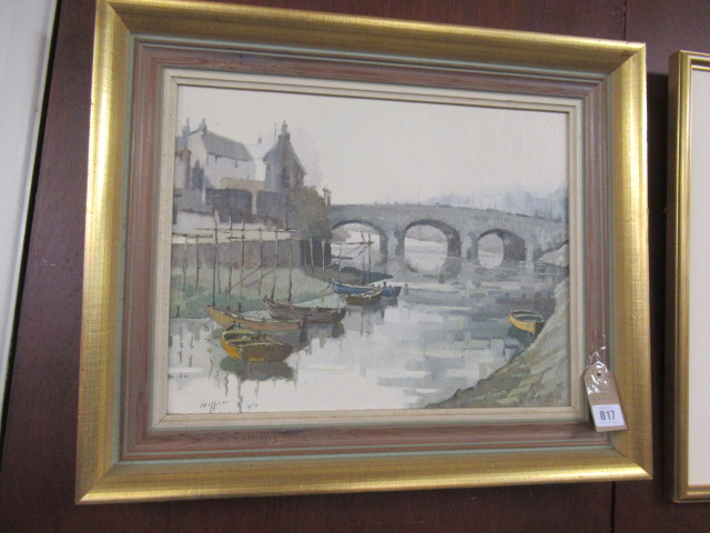 BOAT PAINTING SIGNED GIFFIN Image