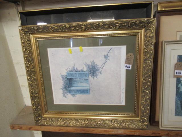 TWO PICTURES AND A MIRROR Image