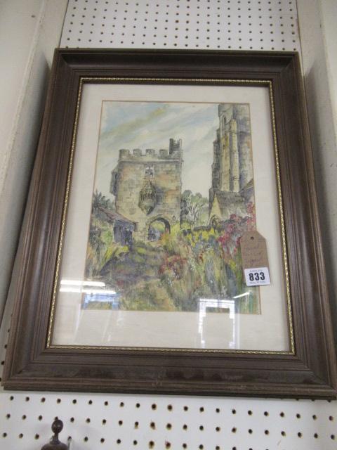 FRAMED PEN AND WATERCOLOUR SIGNED BM ELLIS Image