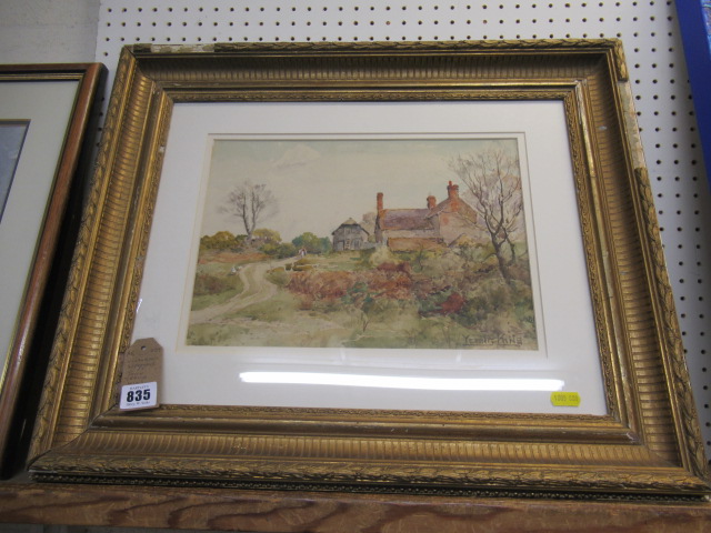VICTORIAN WATERCOLOUR BY JOHN YEEND KING OF FRITTLEWORTH COMMON Image