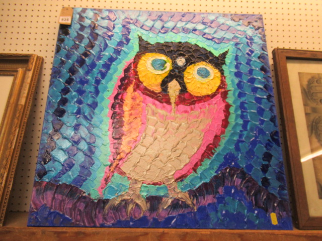 IMPASTO OWL PAINTING Image