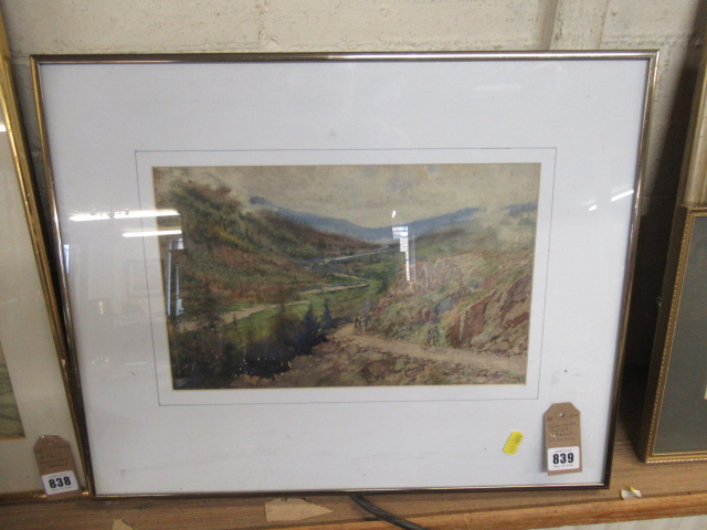 YORKSHIRE DALES WATERCOLOUR UNSIGNED Image