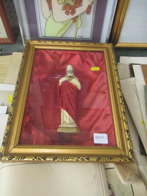 FRAMED RELIGIOUS FIGURE Image