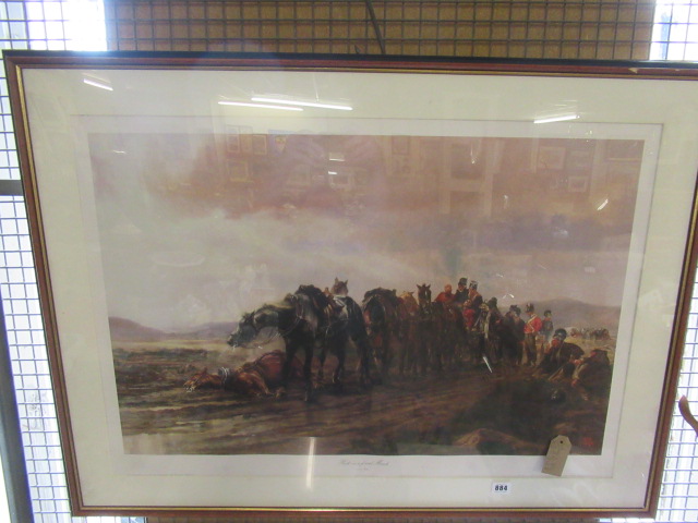 LARGE PRINT ENTITLED HALT ON A FORCED MARCH Image