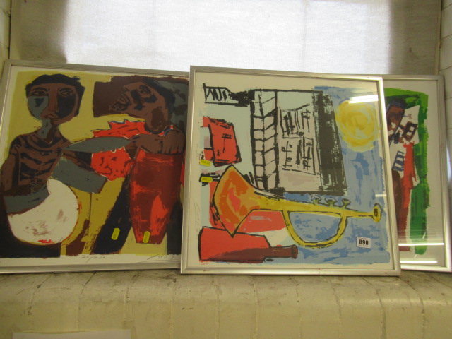 THREE SIGNED PRINTS Image