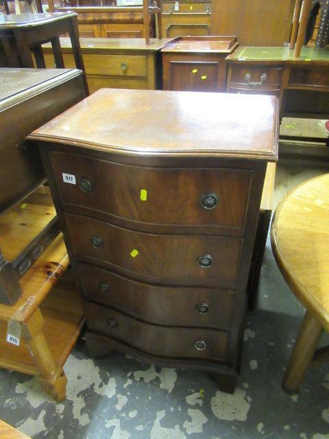 BOW FRONTED CHEST OF DRAWERS Image