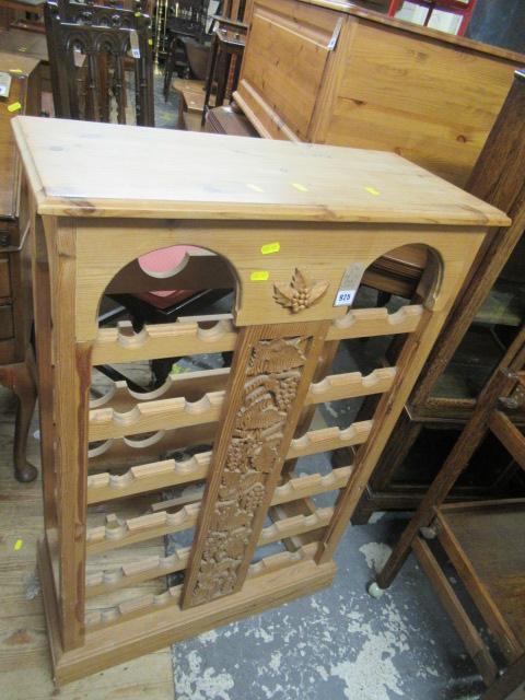 PINE WINE RACK Image