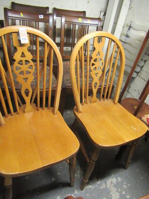 TWO WHEELBACK CHAIRS Image