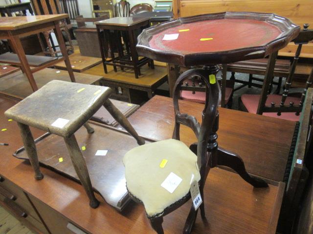 WINE TABLE STOOL DOLLS CHAIR AND TRAY Image