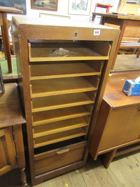 TAMBOUR FRONTED FILING CABINET Image